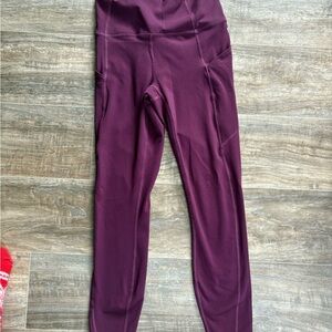 Purple High-Waisted Leggings